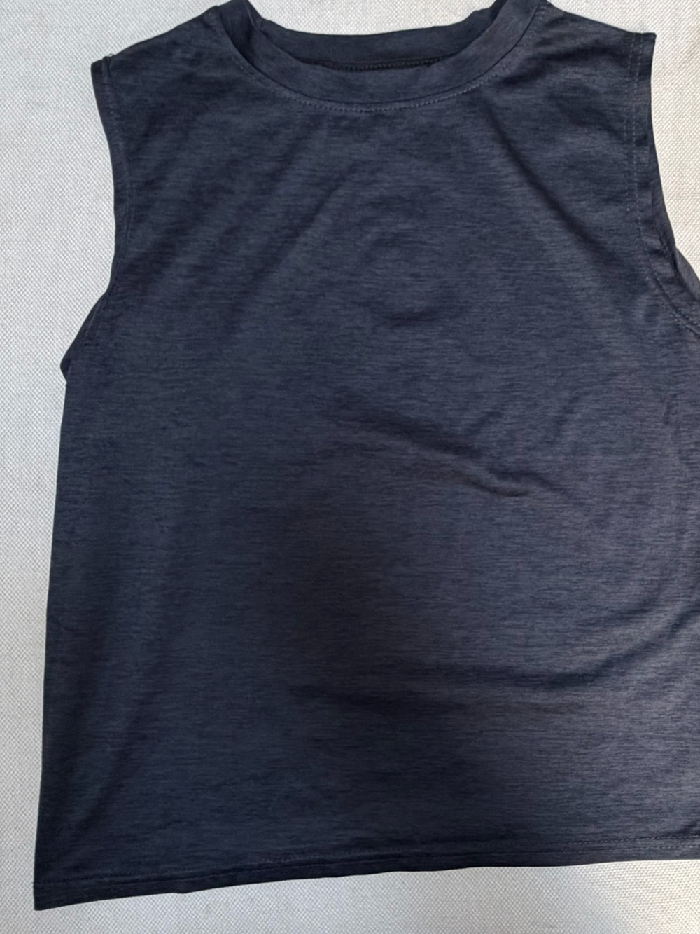 Sleeveless Heather Charcoal Gray Dri-Fit Shirt